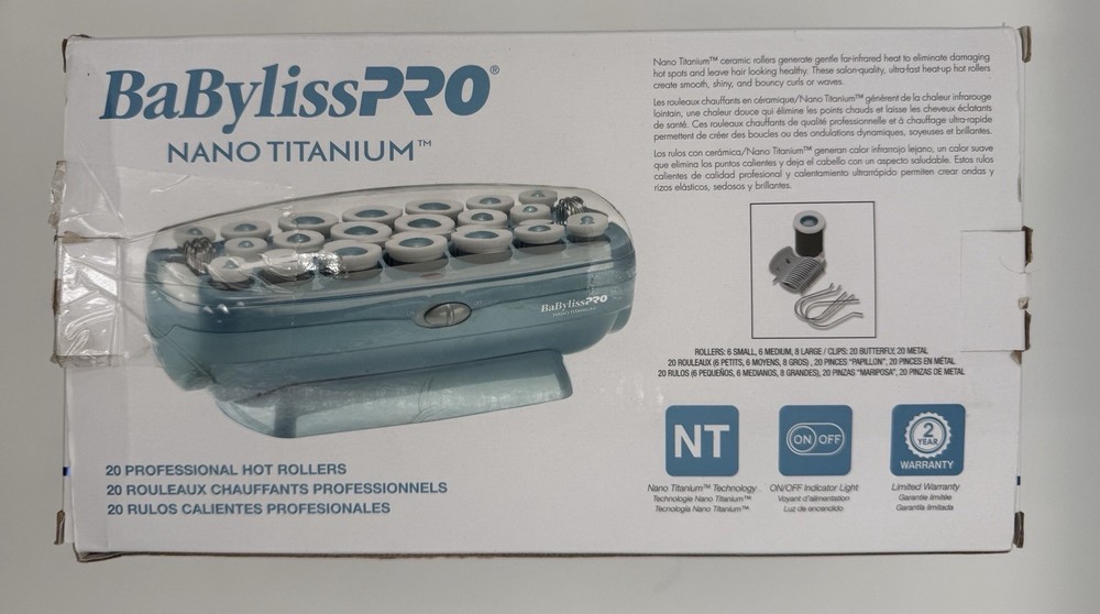 BabylissPRO Nano titanium 20 Hot Rollers
