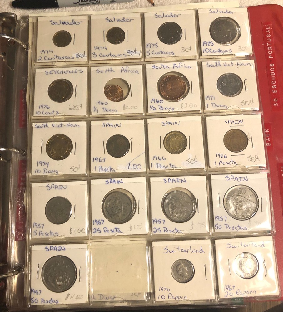 world coins lot bulk old