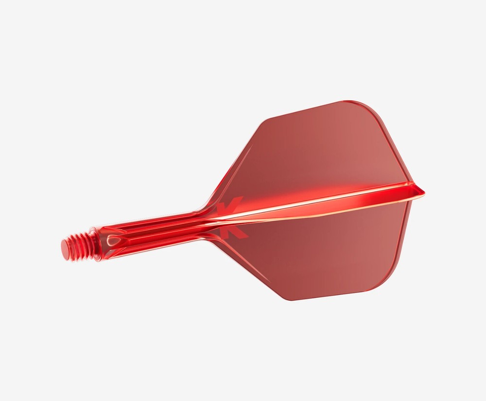 NO6 SHAPE RED SHORT TARGET K-FLEX 1 PIECE SHAFT AND FLIGHT
