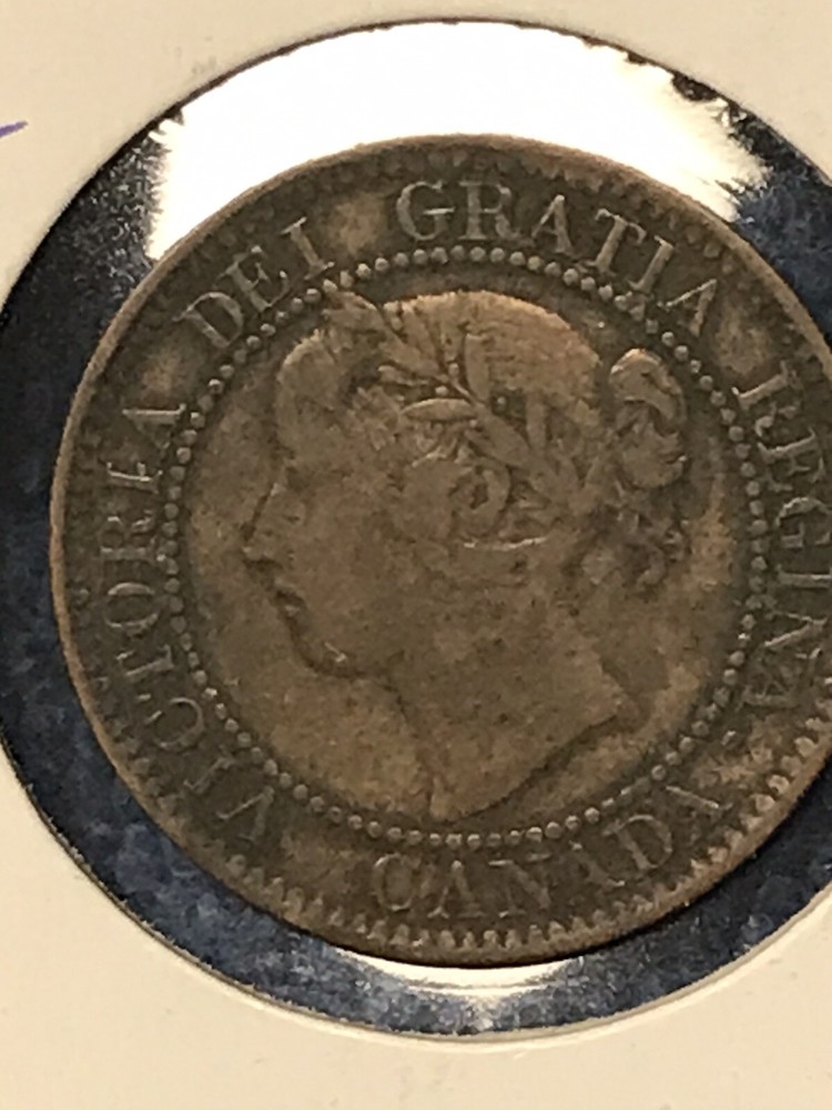 Vintage Old 1859 Canada One Cent Coin