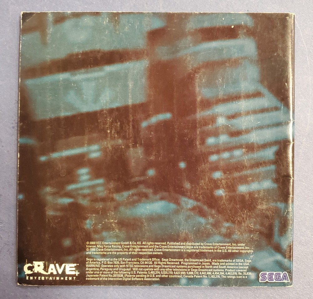 MagForce Racing (Sega Dreamcast, 2000) - Manual
