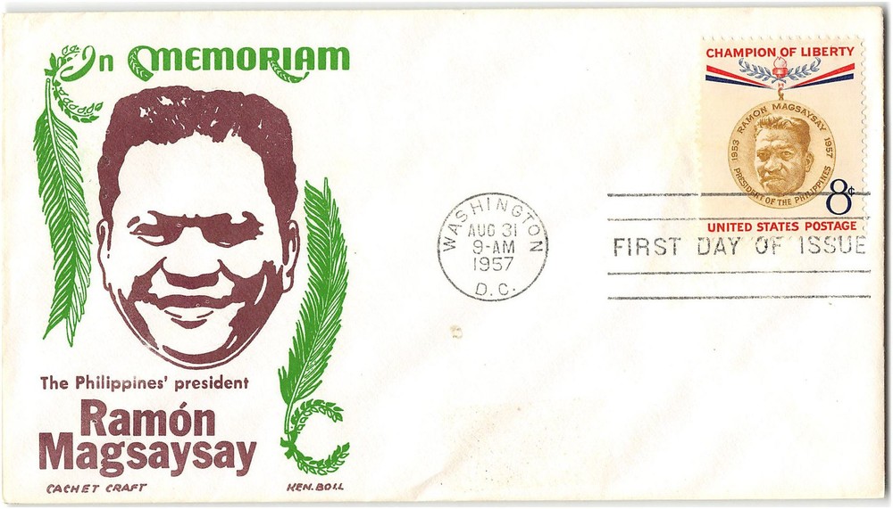 US #1096 First Day Cover (FDC), 1957