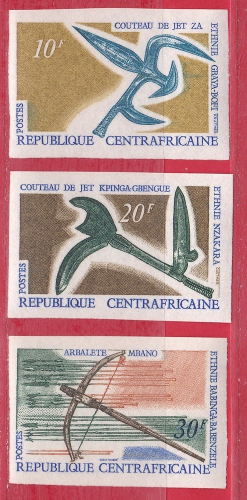 Central Africa, Weapons 1968. Imperf.  MNH.