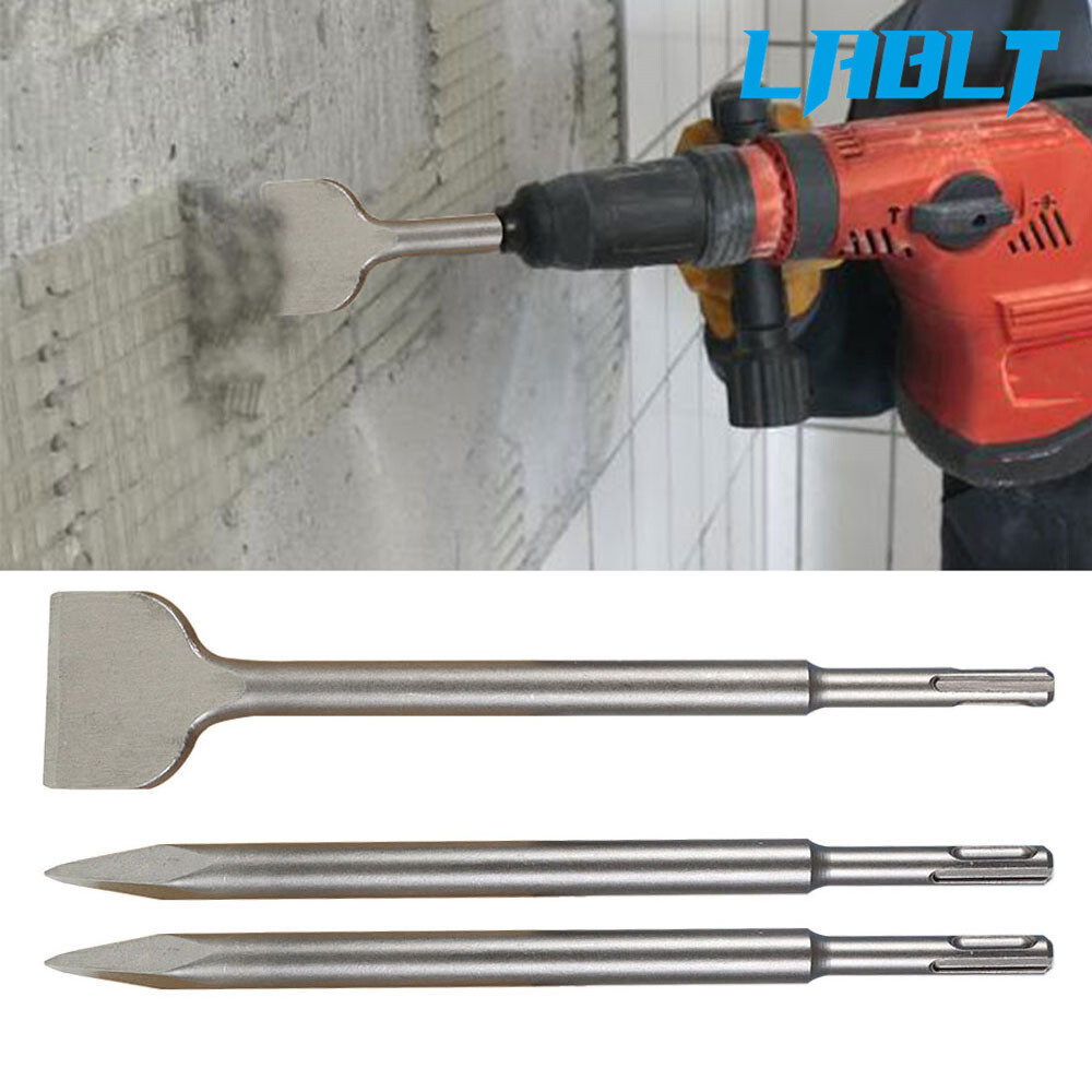 LABLT 6 Pcs SDS plus Chisel Set Concrete Drill Bit Set Rotary Hammer Bits