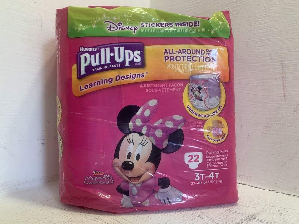 3-4T Vintage Huggies Pull-ups Doc McStuffins / Minnie Mouse
