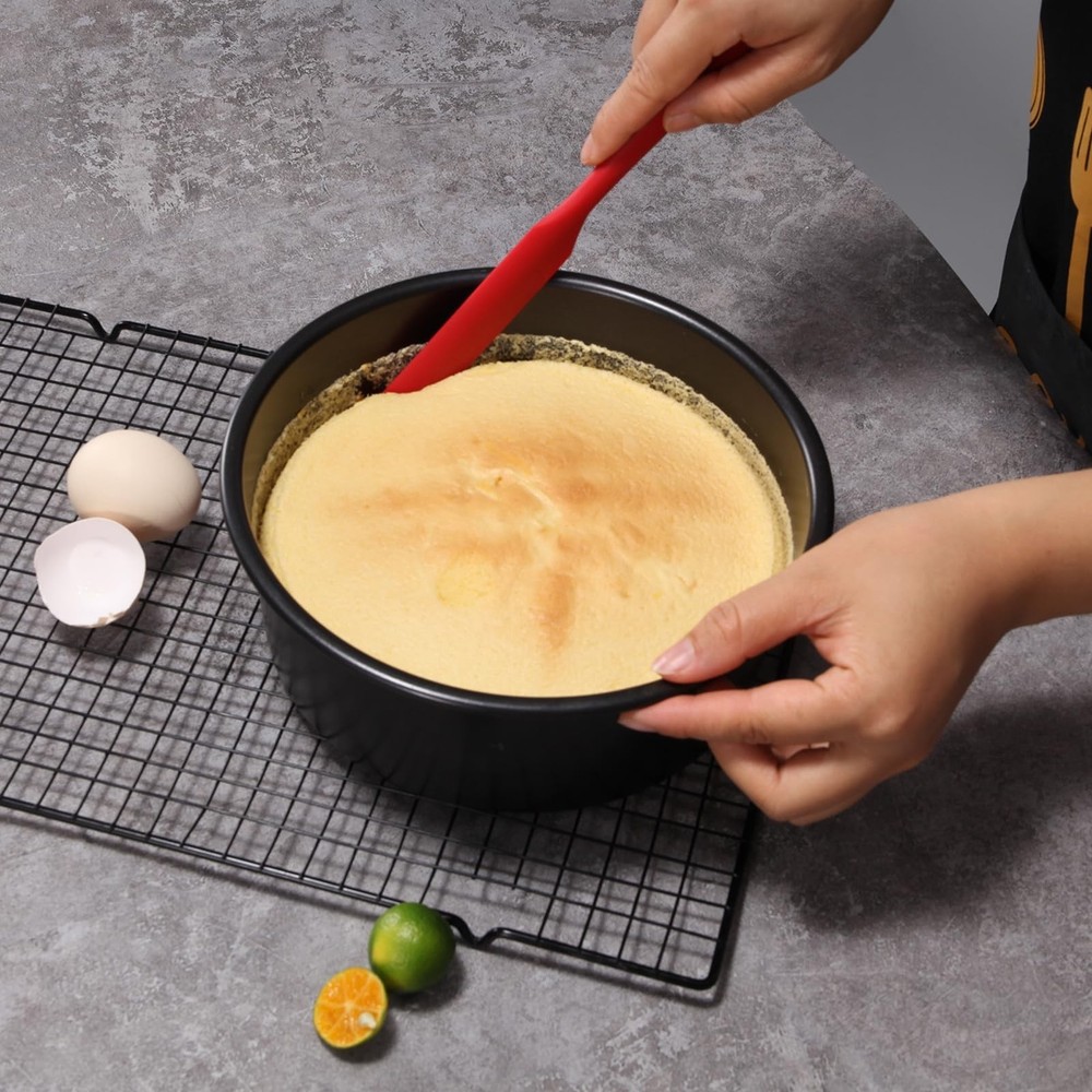 【3 Pack】Silicone Jar Spatula, Long Handle Jar Scraper Spurtle, Sou