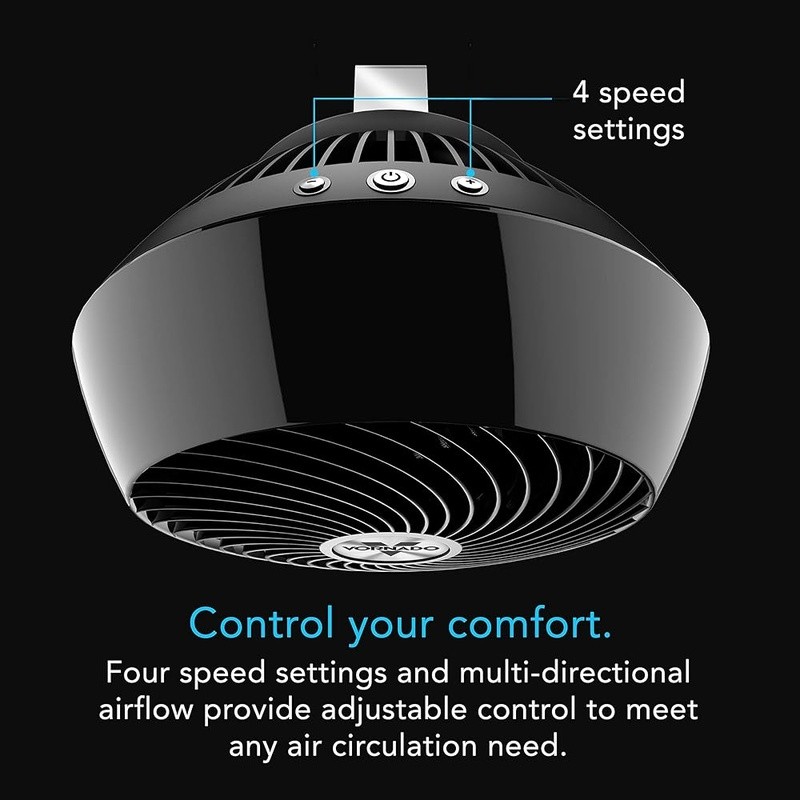 Powerful Air Circulator Quiet Operation Adjustable Tilt Multi-Directional Fan US