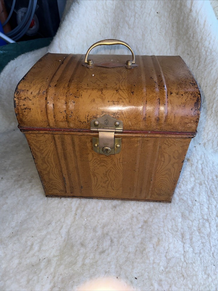 Vintage Metal Dome Trunk