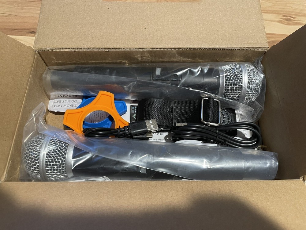 SINWE Karaoke Machine, Rechargeable Bluetooth PA Speaker System With 2 Mics