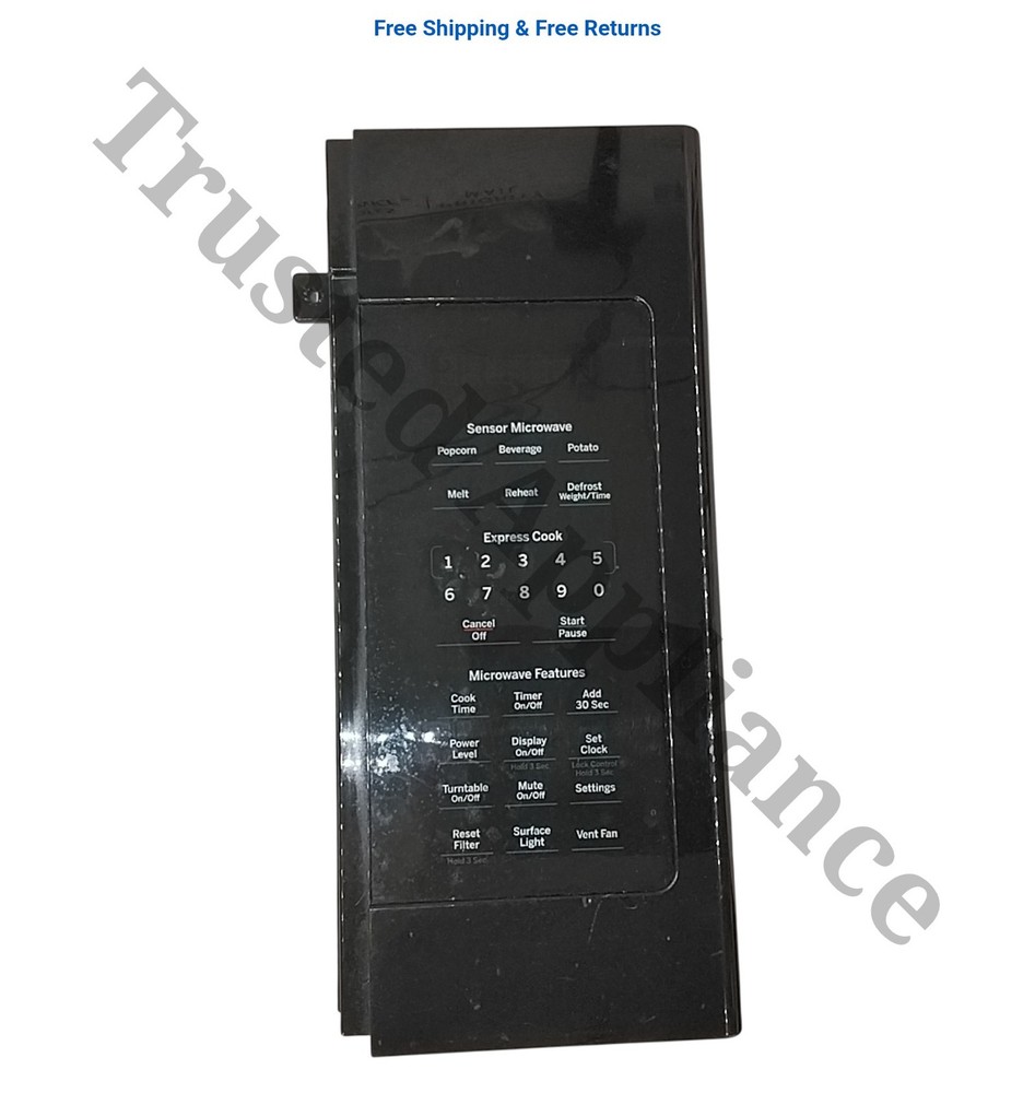 GE Microwave Control Panel Console WB56X20404 black