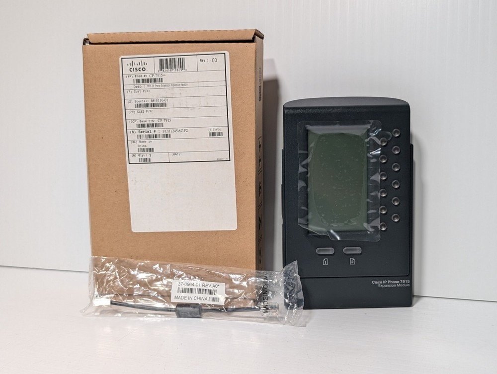 Cisco CP-7915 VoIP 12 (Programmable) Line Expansion Module, Illuminated Buttons