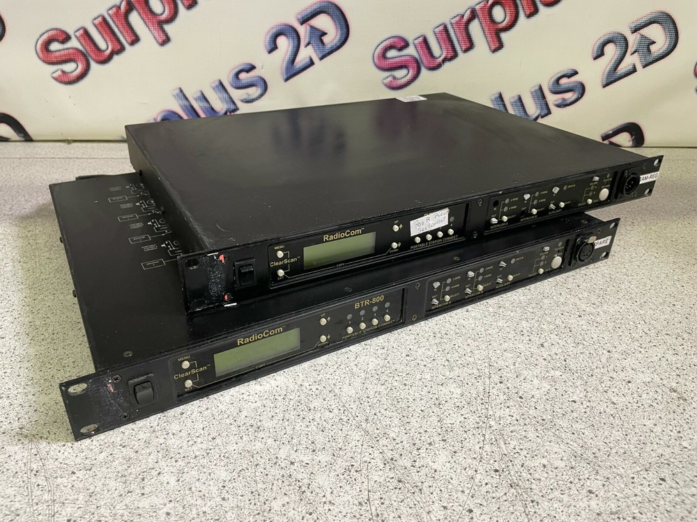 Lot of 2 RadioCom BTR-800 Intercom System