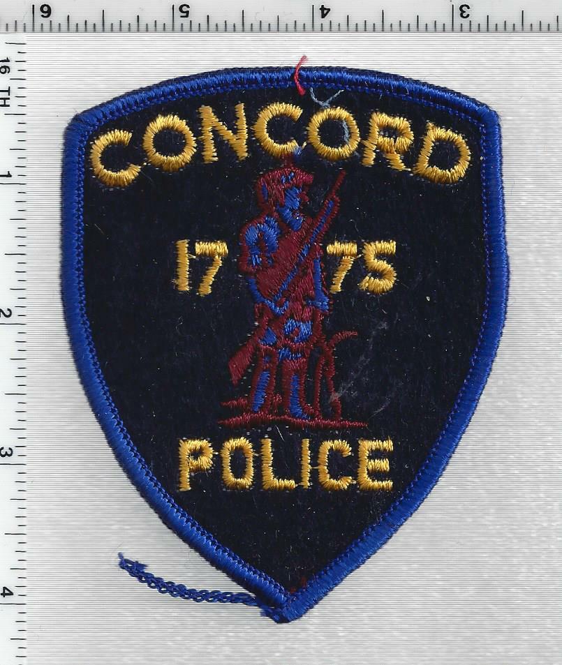 Concord Police (Massachusetts) 1st Issue FELT Shoulder Patch