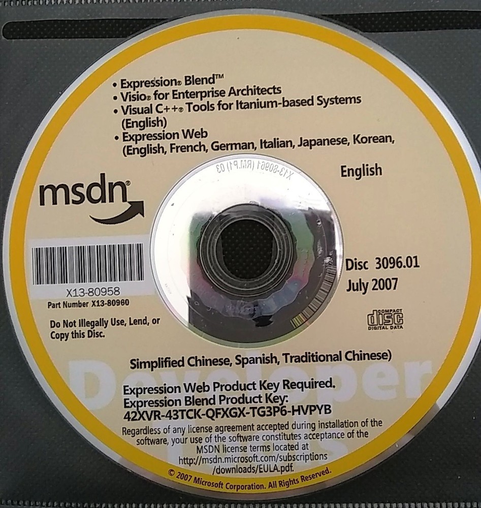 Microsoft Visio for Enterprise Architects & Visual C++ Tools w/ License