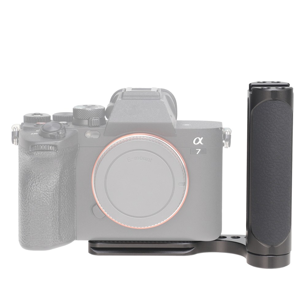 Universal L-Shaped Bracket Holder with Handle Grip for DSLR Camera Stabilizer