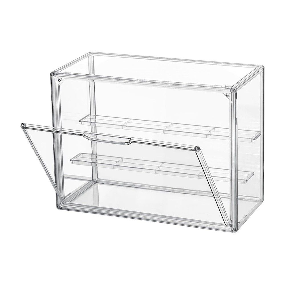 Clear Acrylic Display Case 3 Tier Display Shelf, Stackable  Showcase with1542
