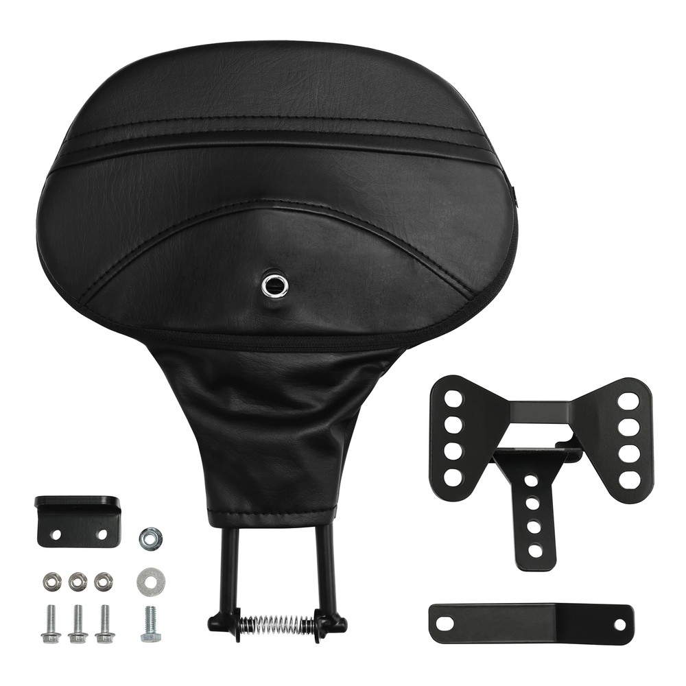 Front Rider Driver Backrest Mount Fit For Harley Touring models 2009-2023 Black
