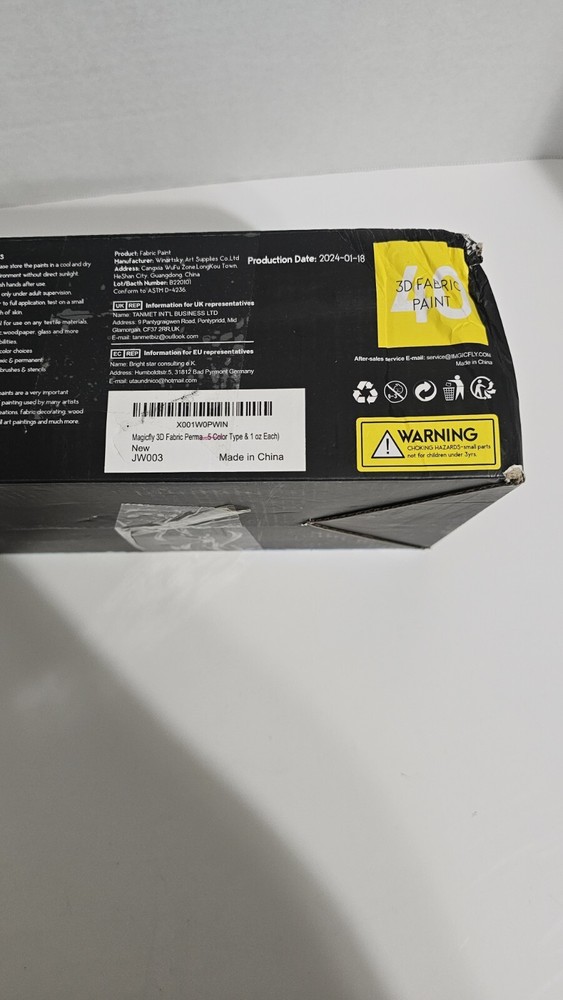 Magicfly 3D Fabric Permanent Paint 39 Colors MISSING 1 COLOR