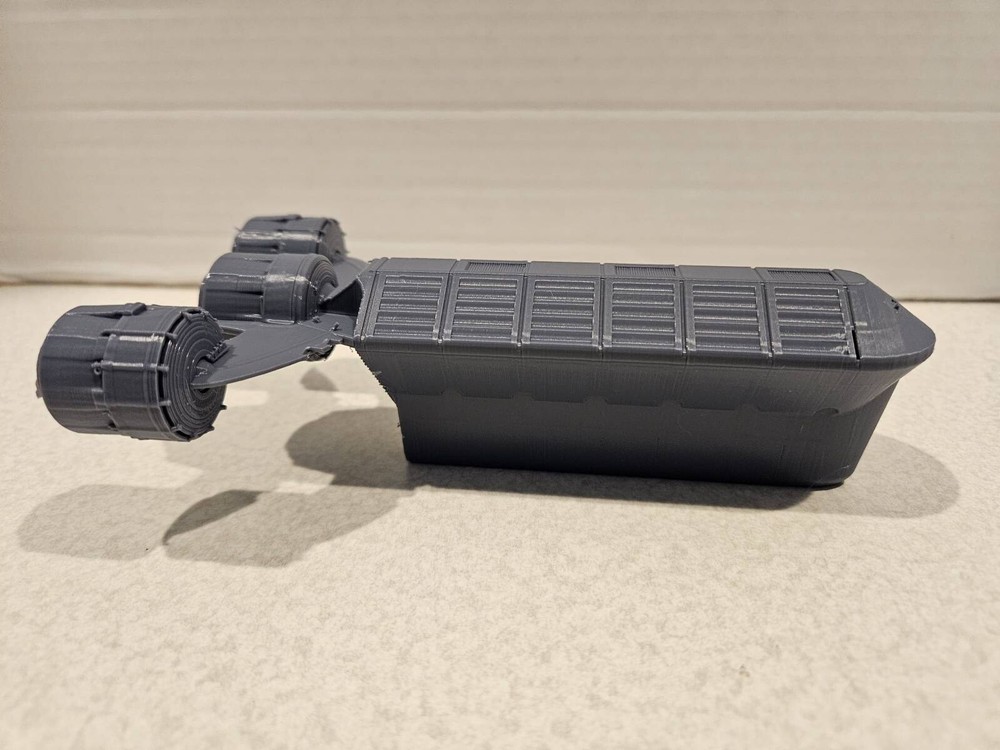 3d Printed Star Wars AA-9 Coruscant Freighter 12in Grey