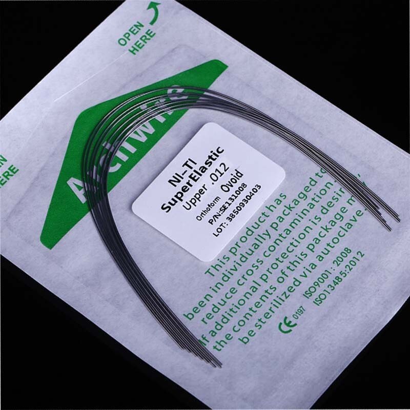 20PKS Dental Orthodontic Super Elastic Arch Wire Rectangular Ovoid 018*025 Lower