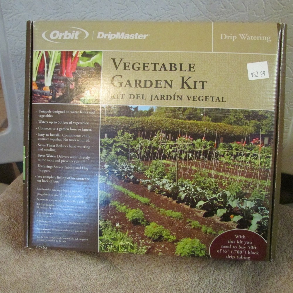 Orbit DripMaster Vegetable Garden Kit - Drip Watering - New (G 77)