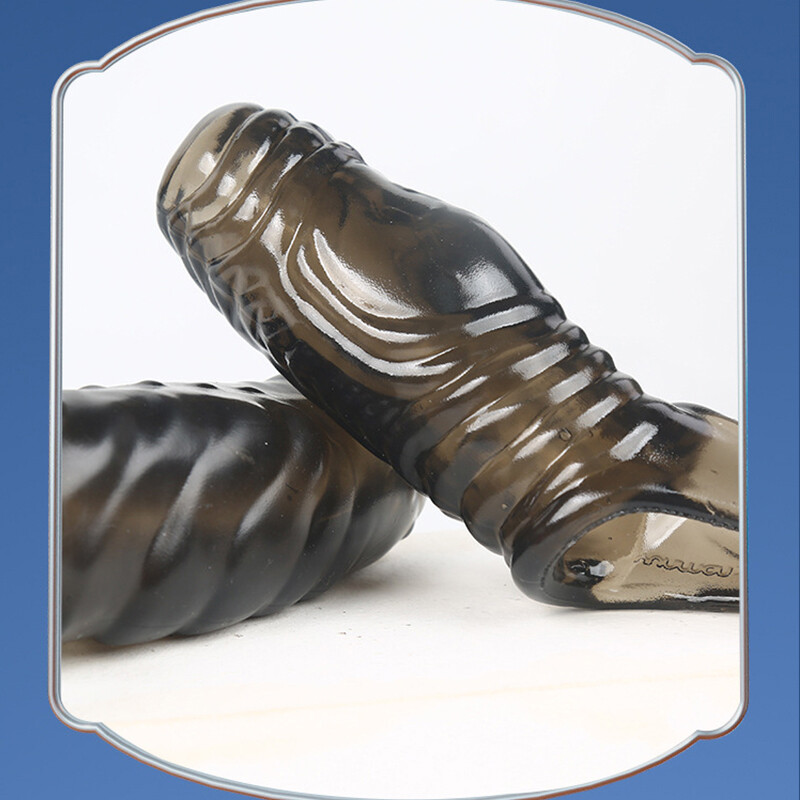 Reusable Condoms Delayed Ejaculation Bigger Glans Penis Enlarger Sleeve Extender