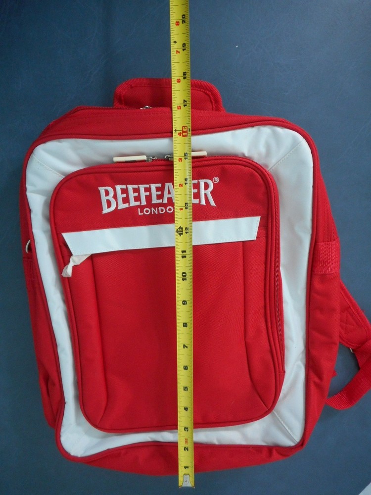 Beefeater London Backpack, Bag, Soft Sided Case Removable straps Advertising.