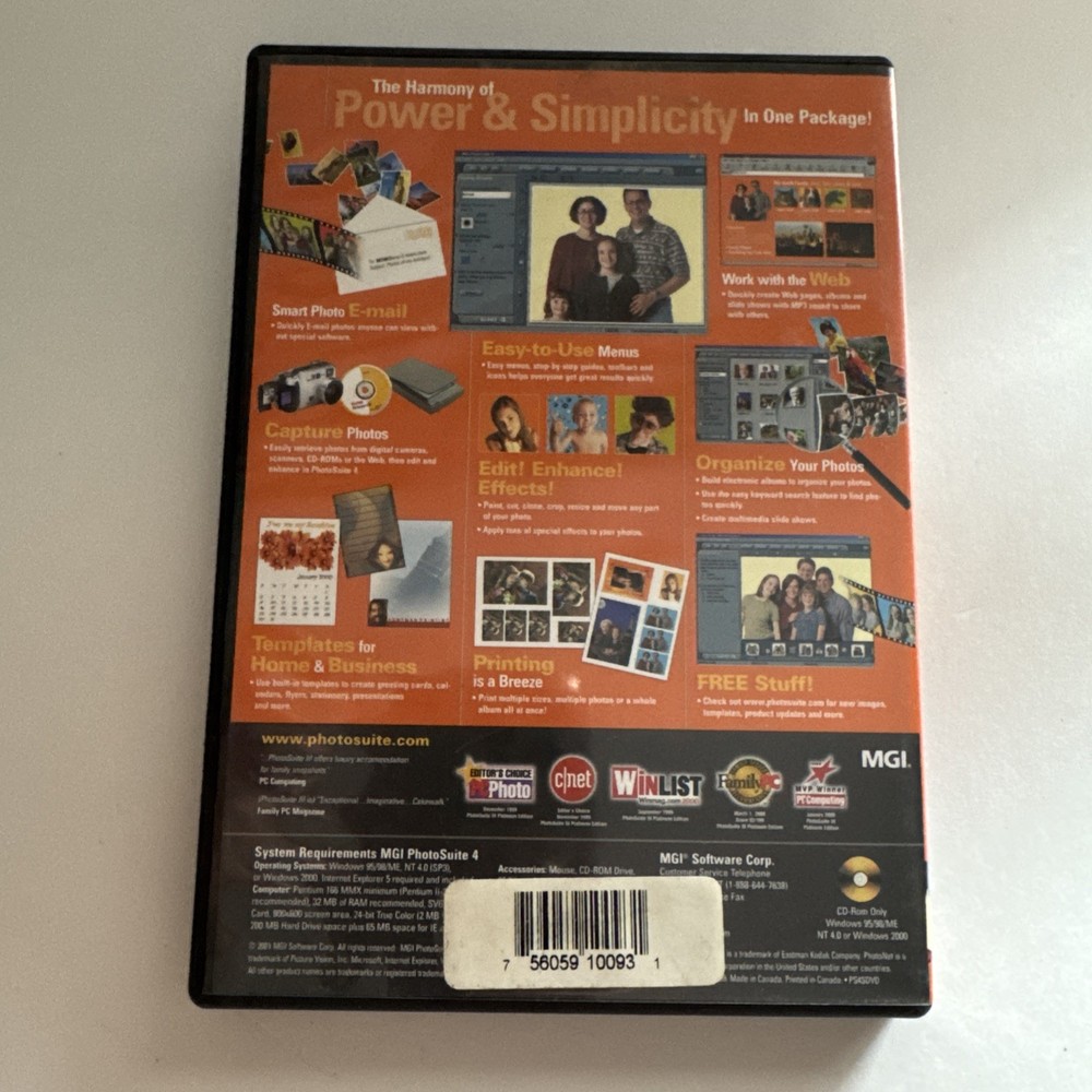 Photo suite version 4.0 MGI