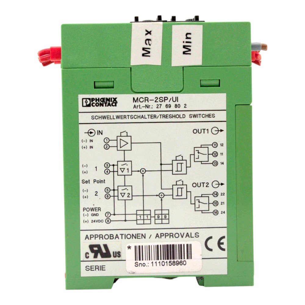 PHOENIX CONTACT MCR-2SP/UI 2769802 LIMIT SWITCH