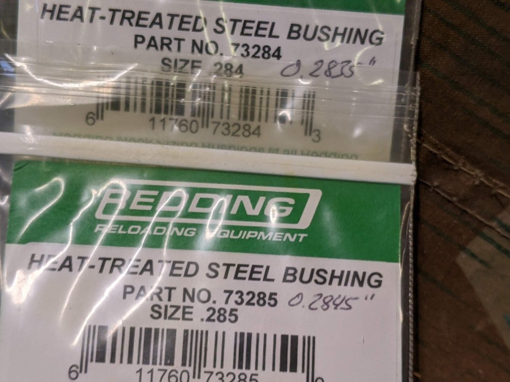 Redding neck sizing bushing assortment, 13 peices
