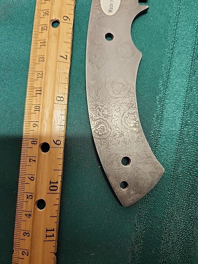 Damascus Steel Blank Blade Guthook