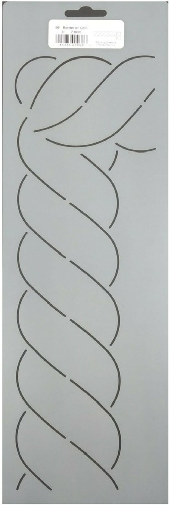 Quilting Stencil Rope Border Quilt 3" Corner Patterns Plastic Designs Templates