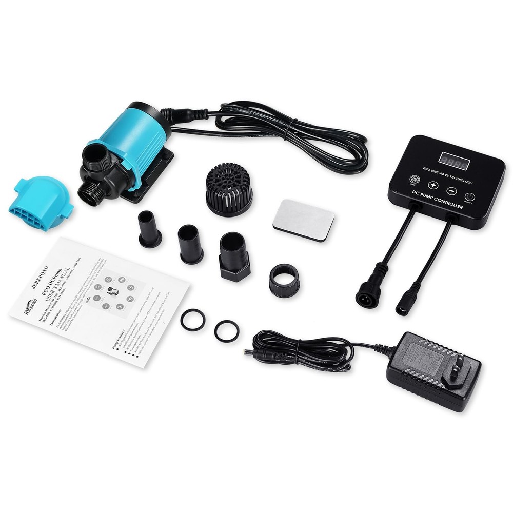 660GPH Aquarium Return pump with LCD display controller, DC 24V 25W aquarium ...