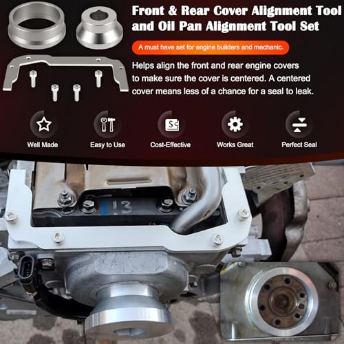 Front and Rear Cover Billet Alignment Tool & Oil Pan Alignment Tool Fits for