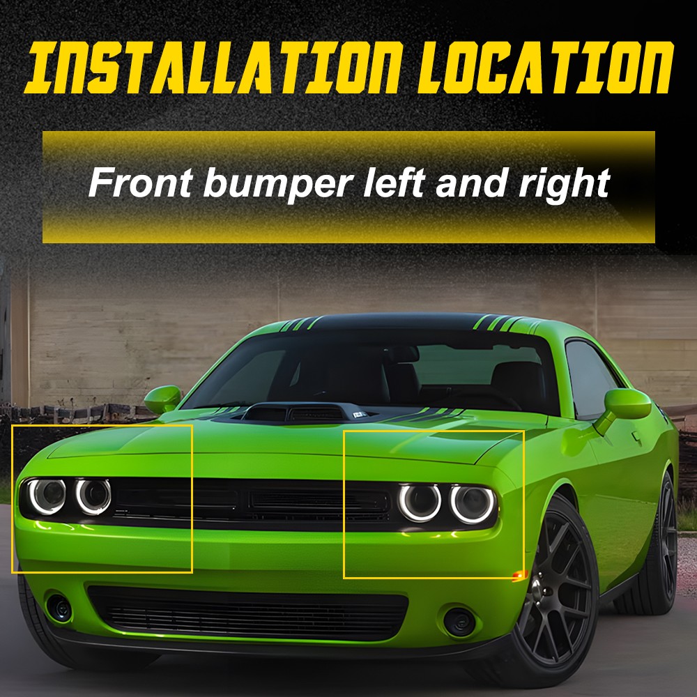 For Dodge Challenger Front Bumper Bracket Cover&Bumper Support Brackets4-20x