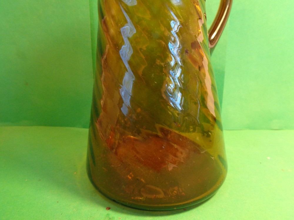 Studio Art Glass 6 1/2" Brown Pitcher (Used/EUC)