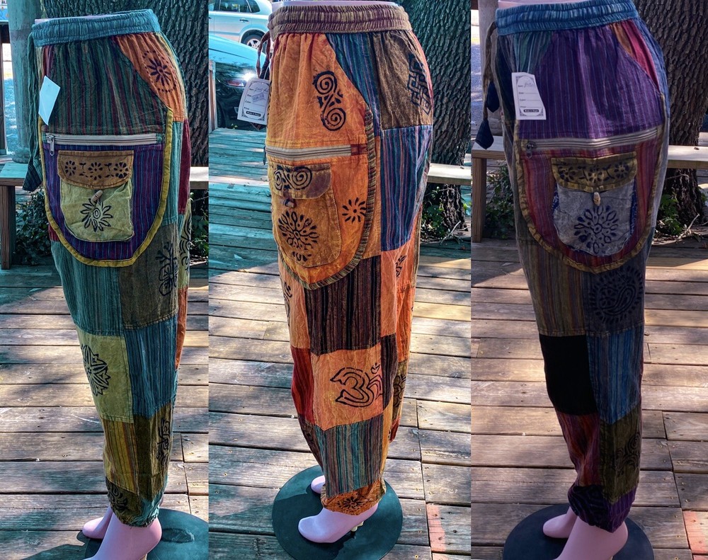 Beautiful Boho hippie patchwork pants Unisex