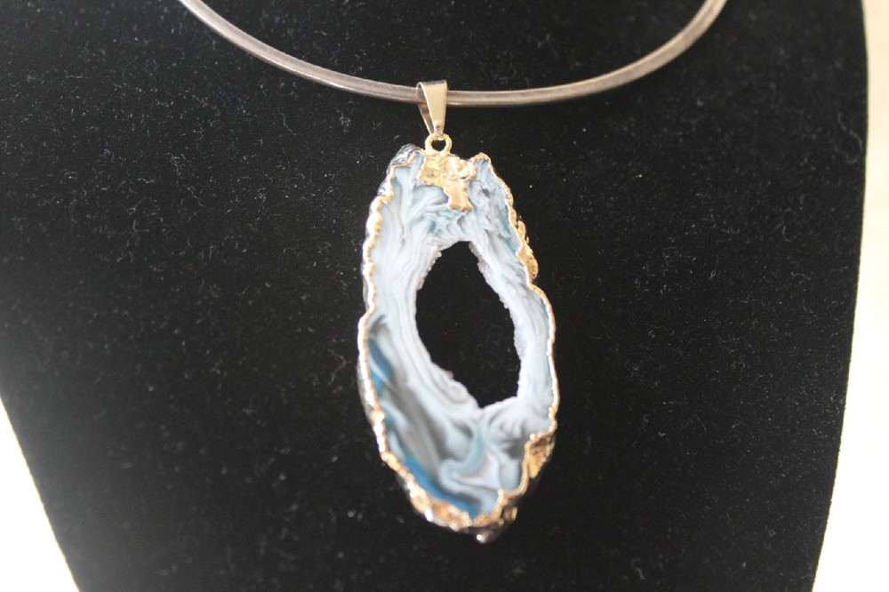 Geode Slab Pendant from Brazil R248