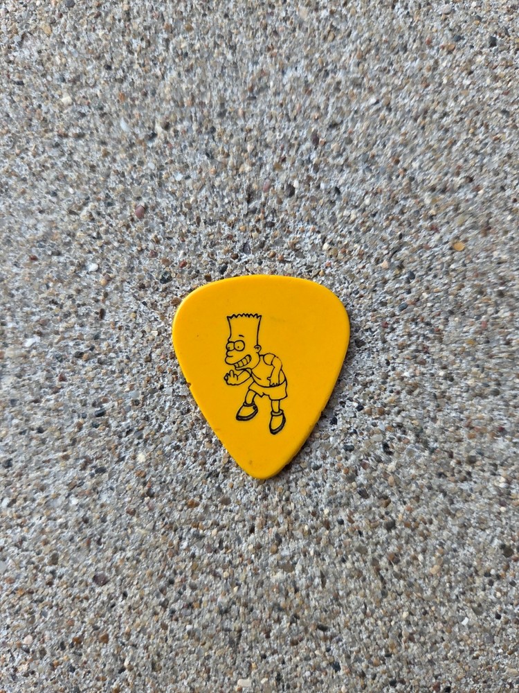 Dan Spitz Anthrax guitar pick Bart Simpson metal thrash