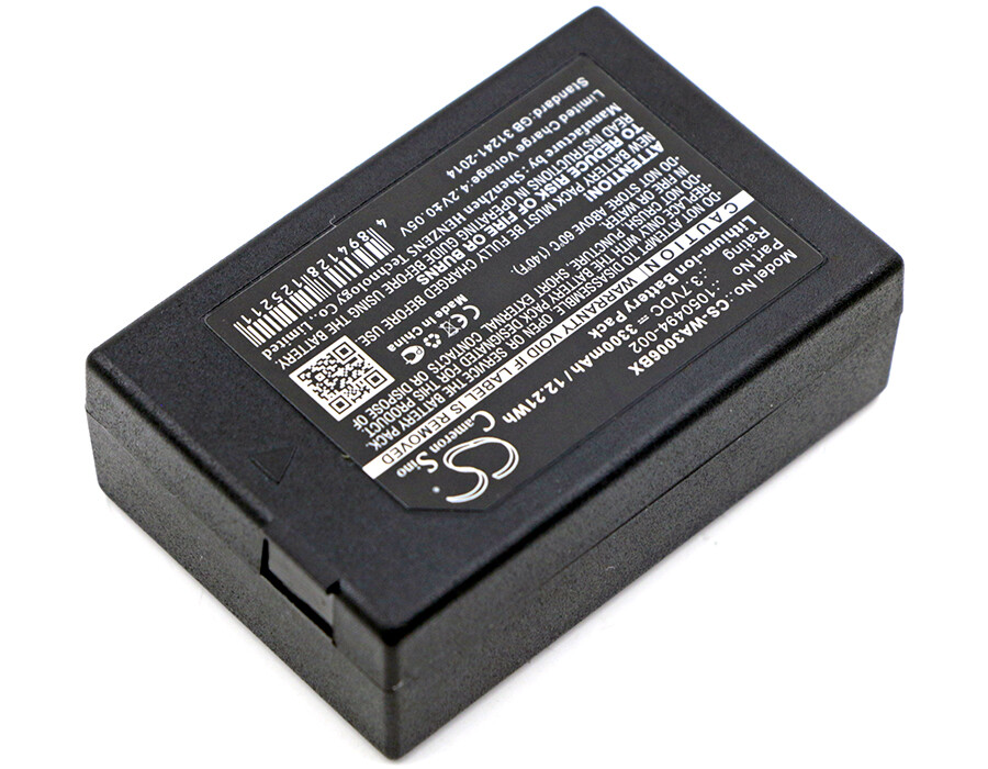 3300mAh 12.21Wh Battery for Zebra WorkAbout Pro 4,WorkAbout Pro G4