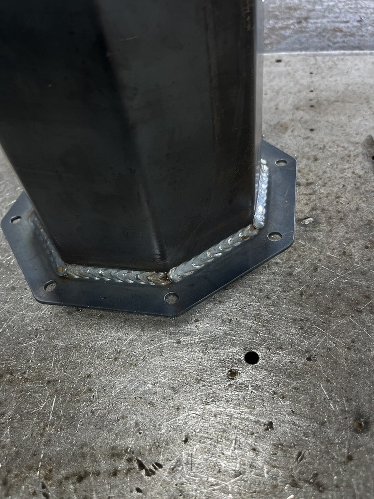 6 INCH OCTAGON EXHAUST HOOD STACK DIESEL STACK DURAMAX POWERSTROKE CUMMINS STACK