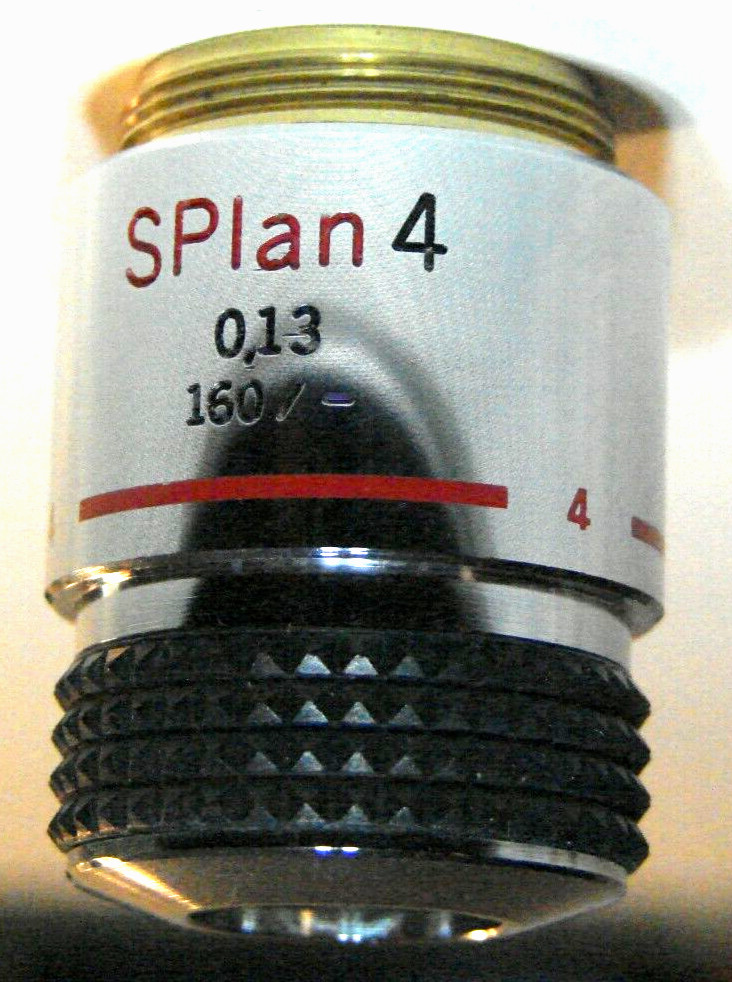 Olympus SPLAN 4 Microscope Objective 4x 0.13 NA  160 / -