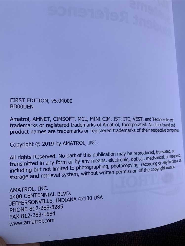 Amatrol AC/DC Electrical Systems 2019 & Motor Control 2020 Student Reference