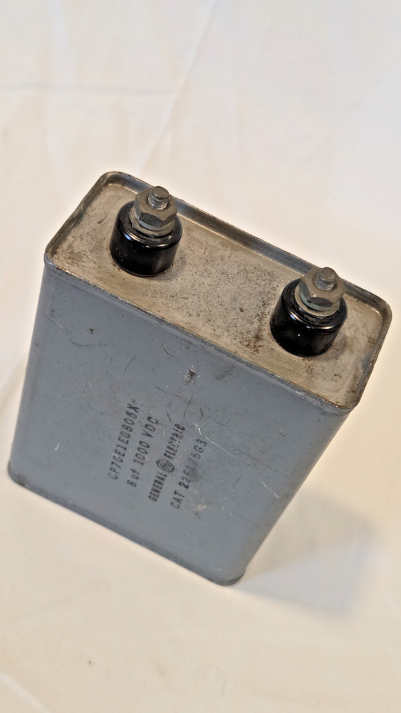 GE Vintage Capacitor 8uf 1000 VDC