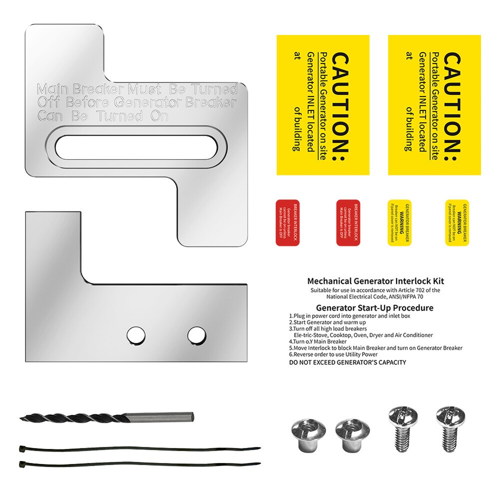 Generator Interlock Kit For Challenger 200 Amp Panel,Westinghouse 200 amp Panel