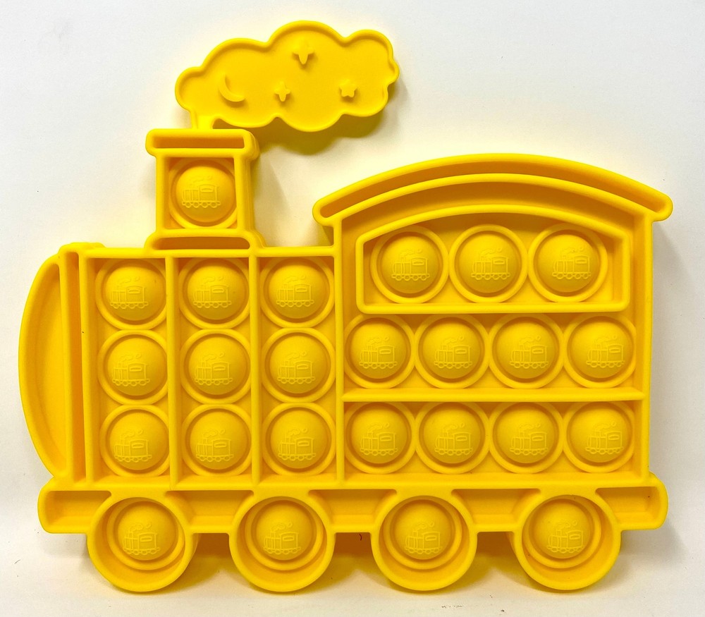 Fidget Silicone Sensory Toy Yellow Train
