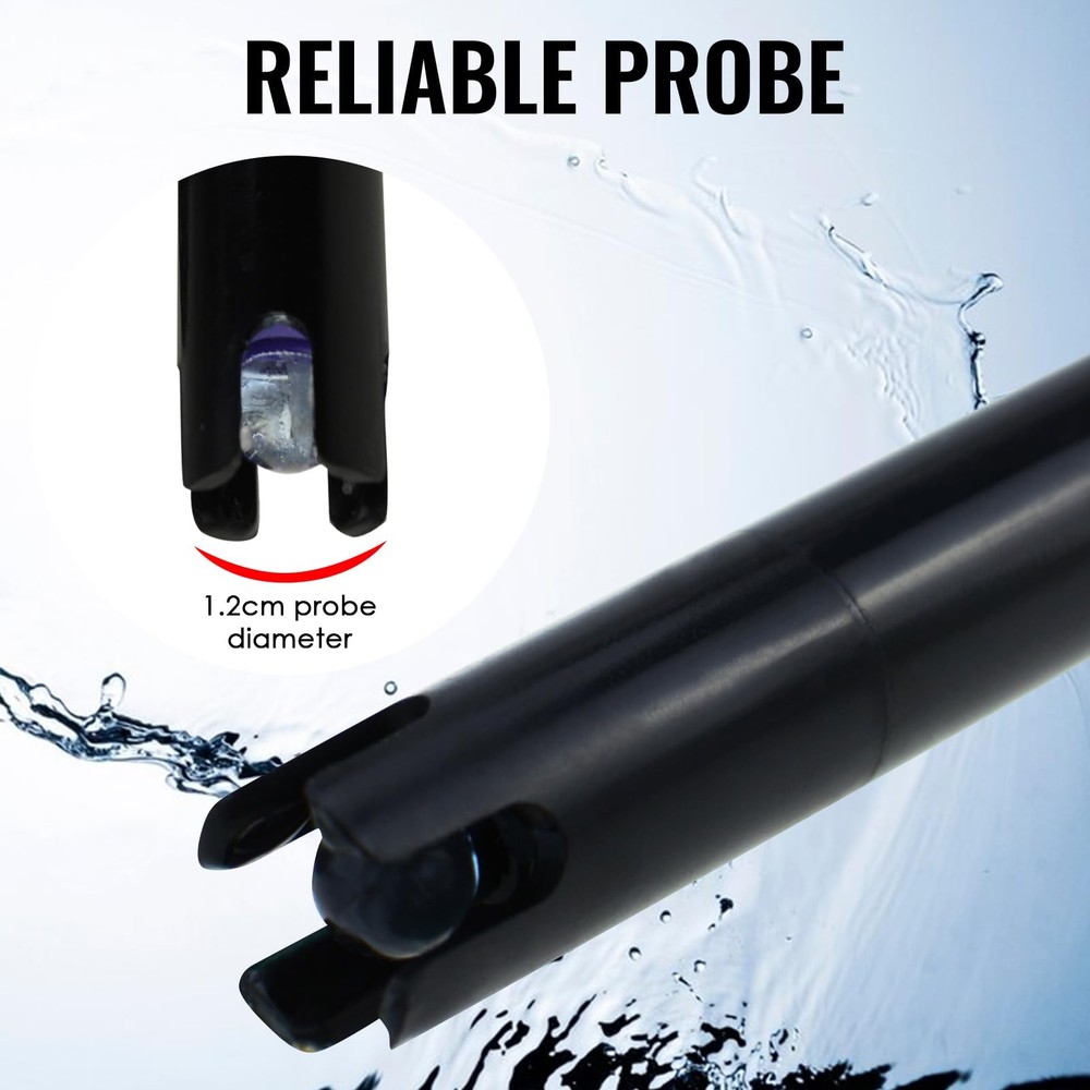 pH Electrode Probe BNC Connector 300cm Cable 014 pH Range Replacement Sensor