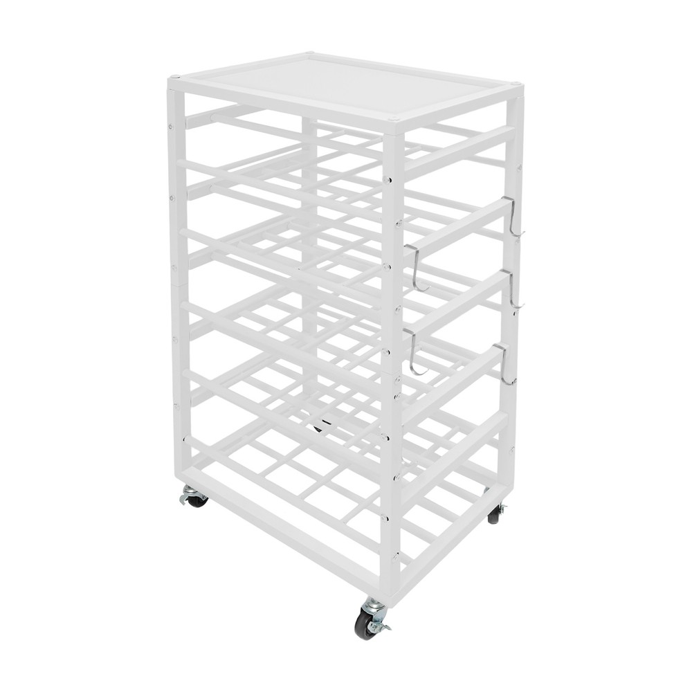 Paint Organizer Storage Rack Paints Storage Cart Rolling Paint Bottle Organizer