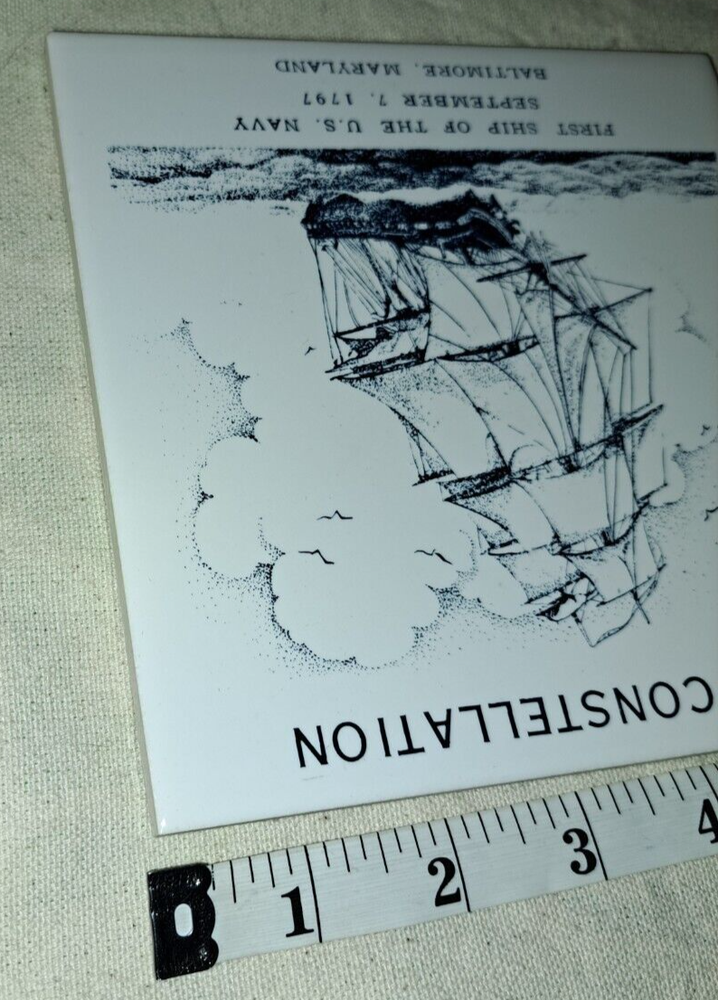 U.S.F. Constellation Navy Ship Tile / Trivet