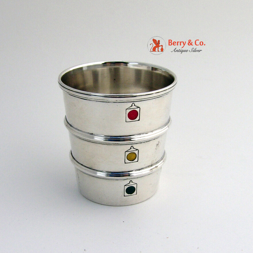 Stoplight Spotlight Jigger Gorham Sterling Silver 1940